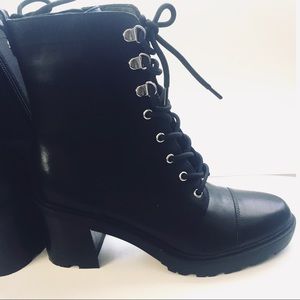 marc fisher lanie combat boot black
